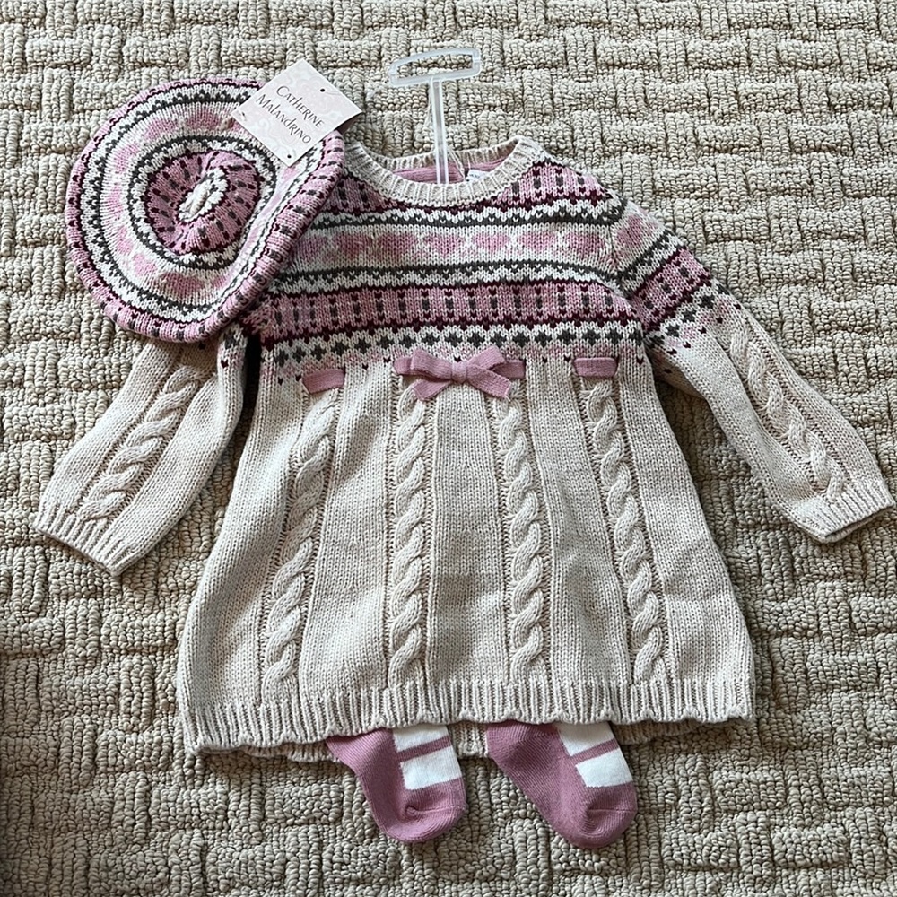 Baby girl sweater dress